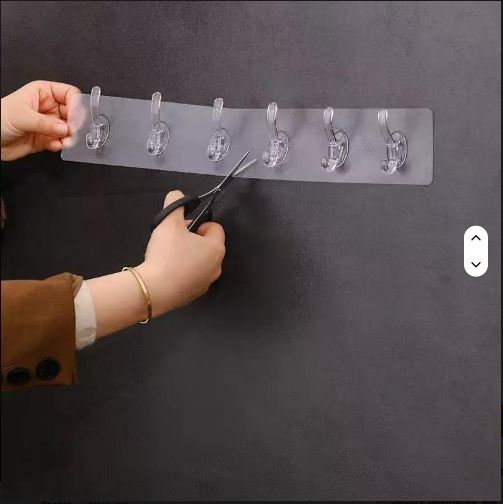 Transparent Adhesive Hooks for Kitchen Bathroom and Bedroom