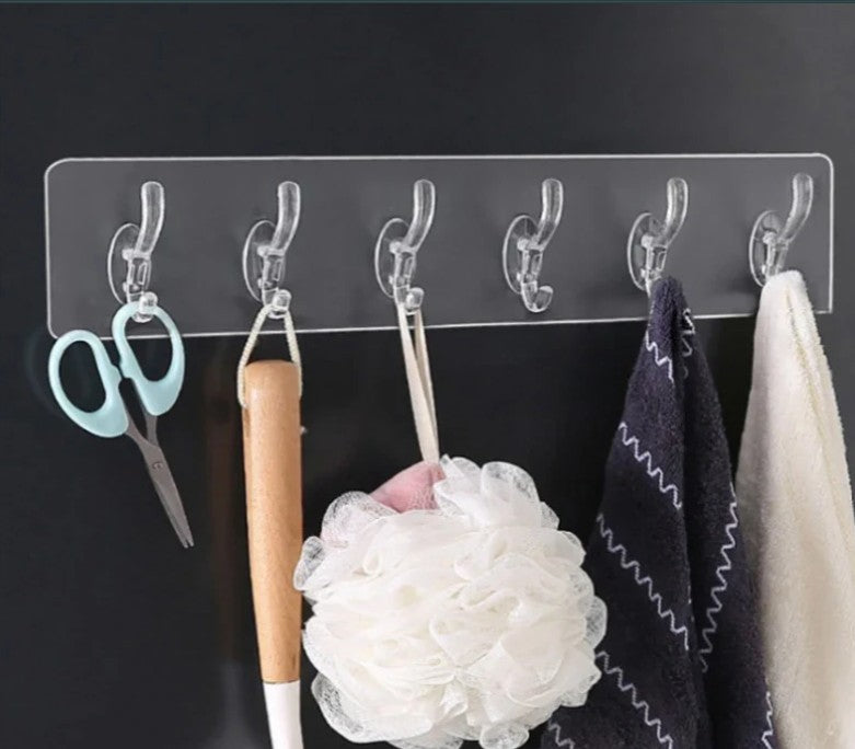 Transparent Adhesive Hooks for Kitchen Bathroom and Bedroom