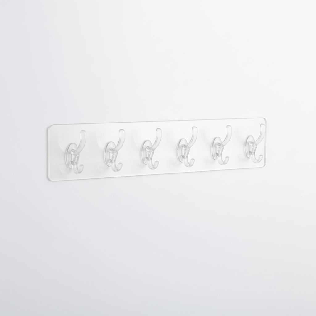 Transparent Multi-Hook Wall Hanger - Main Product